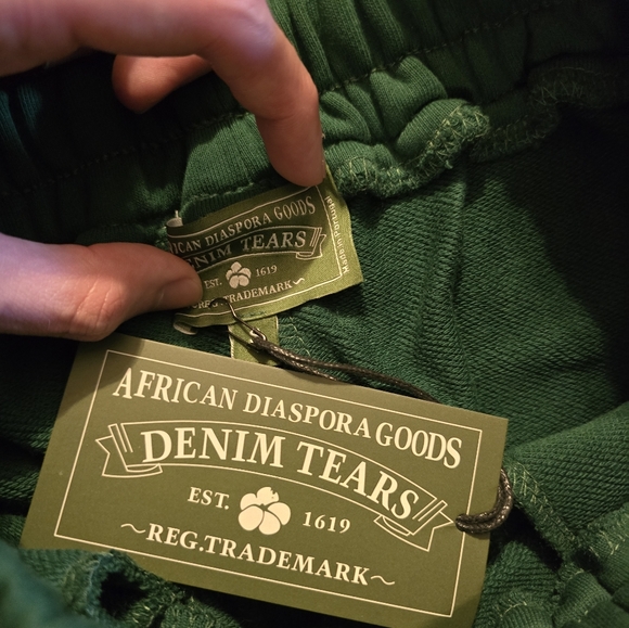 Denim tears sweatpants green - Picture 2 of 4